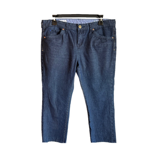 Gap 1969 Dark Wash Blue Cropped Ankle Skinny Denim Jeans EUC Size 12